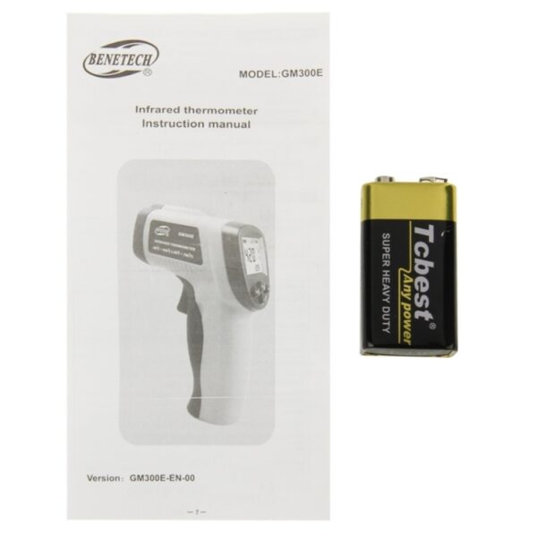 Benetech GM300E digitale laserpunt infraroodthermometer, temperatuurbereik: -50-420 Celsius graad - Afbeelding 9