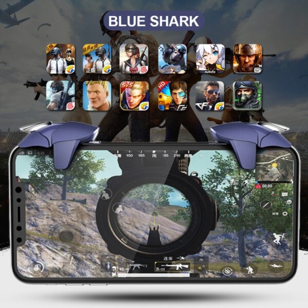 Blauwe haai Haai eet kip Spel Extra handgreep, Blue - Afbeelding 5