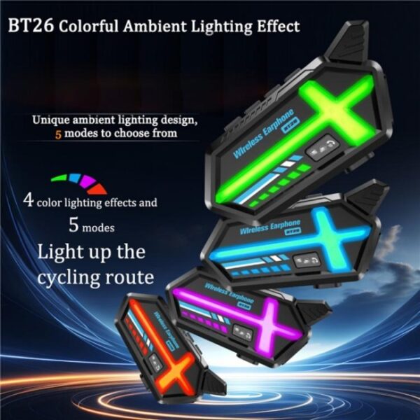 BT26 Outdoors Waterdichte 500m Intercom Motorhelm Bluetooth Headset - Afbeelding 2