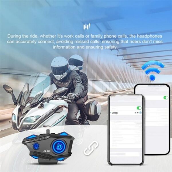 JYD-C68 Motorrijdershelm Handsfree Draadloze Bluetooth Muziek Headset - Afbeelding 3