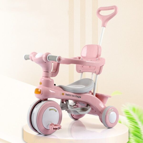Kinder driewieler fiets buitenkinderwagen - Afbeelding 2