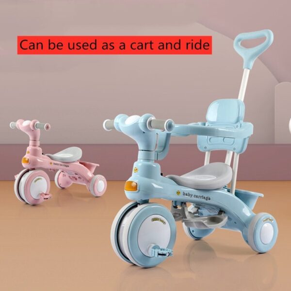 Kinder driewieler fiets buitenkinderwagen - Afbeelding 4