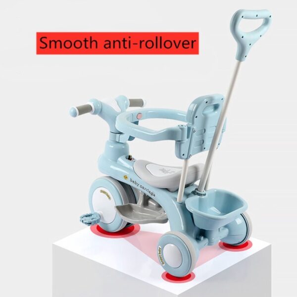 Kinder driewieler fiets buitenkinderwagen - Afbeelding 5