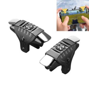 2 paar F01 galvaniseren mechanische as bidirectionele knop hulpschietspelhandvat voor mobiele telefoons binnen de dikte van 6,1-12,0 mm, F01