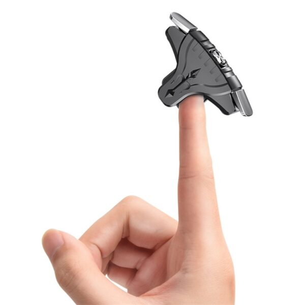 2 paar F01 galvaniseren mechanische as bidirectionele knop hulpschietspelhandvat voor mobiele telefoons binnen de dikte van 6,1-12,0 mm, F01 - Afbeelding 7