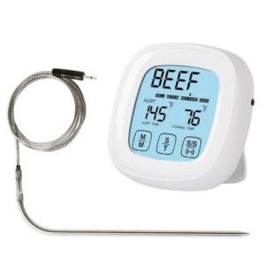 2 pc's huishouden digitaal vlees kookt touchscreen oven timer grill thermometer