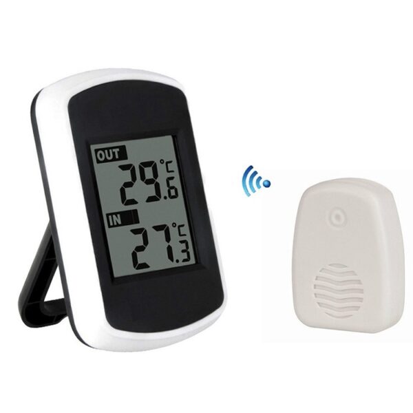 Mini hoge precisie draadloze digitale binnen- en buitenthermometer - Afbeelding 2