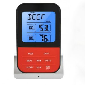 LCD digitale voedselthermometer met dubbele sondesensoren Timer