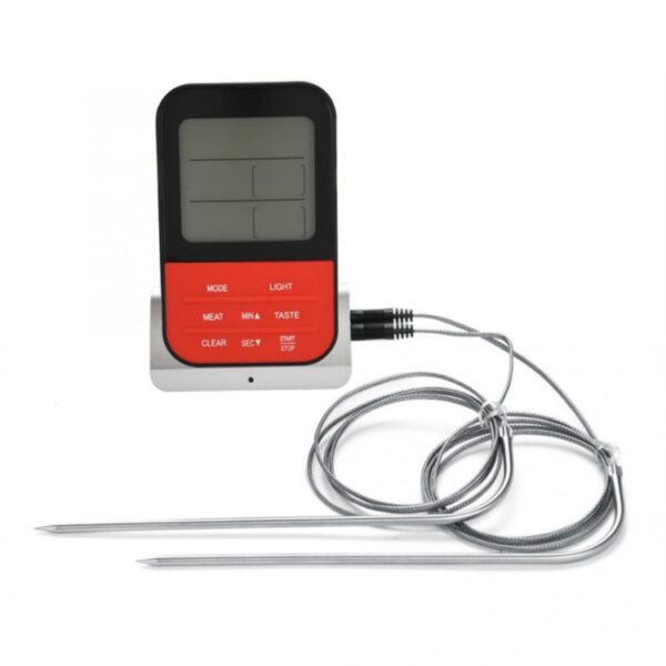 LCD digitale voedselthermometer met dubbele sondesensoren Timer - Afbeelding 3