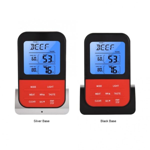 LCD digitale voedselthermometer met dubbele sondesensoren Timer - Afbeelding 8