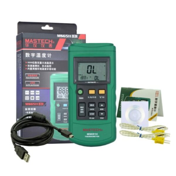 MS6514 Dubbele digitale thermometer met USB-interface, Dual Digital Thermometer - Afbeelding 6