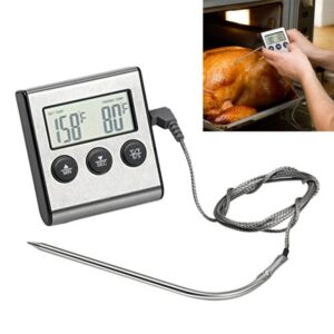 Digitale Oven Thermometer Keuken Voedsel Koken Vlees BBQ Probe Thermometer Timer Water Melk Temperatuur Koken Gereedschap