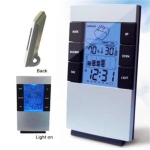 Huishoudelijke Digitale LCD-display Hygrometer Thermometer Temperatuur-vochtigheidsmeter Klok Alarm