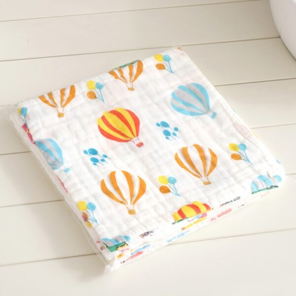 5 stuks zeslaags gaas katoenen baby vierkante zakdoek speekselhanddoekstijlen willekeurige levering, 25x25cm, 30x30cm - Afbeelding 4