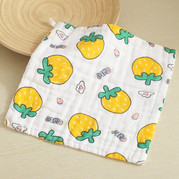5 stuks zeslaags gaas katoenen baby vierkante zakdoek speekselhanddoekstijlen willekeurige levering, 25x25cm, 30x30cm - Afbeelding 5