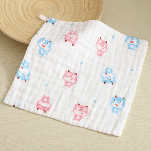 5 stuks zeslaags gaas katoenen baby vierkante zakdoek speekselhanddoekstijlen willekeurige levering, 25x25cm, 30x30cm - Afbeelding 6