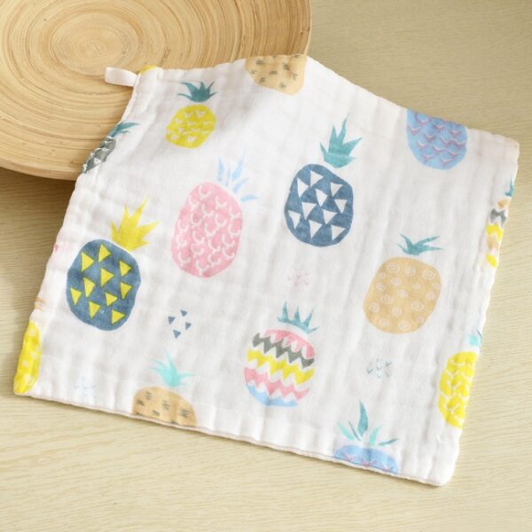 5 stuks zeslaags gaas katoenen baby vierkante zakdoek speekselhanddoekstijlen willekeurige levering, 25x25cm, 30x30cm - Afbeelding 8