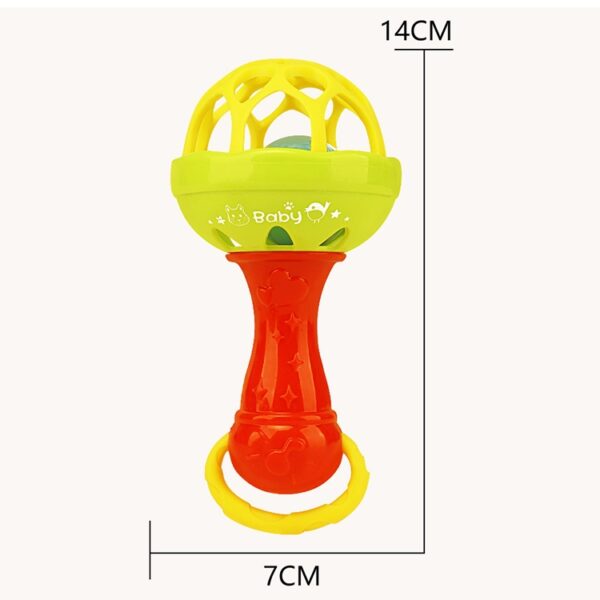 Baby Rammelaars Speelgoed Intelligentie Tandvlees Grijpen Plastic Handbel Rammelaar Grappig Educatief Speelgoed, Kleur Willekeurige Levering - Afbeelding 4