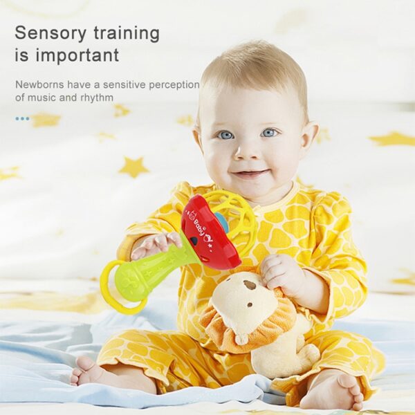 Baby Rammelaars Speelgoed Intelligentie Tandvlees Grijpen Plastic Handbel Rammelaar Grappig Educatief Speelgoed, Kleur Willekeurige Levering - Afbeelding 7