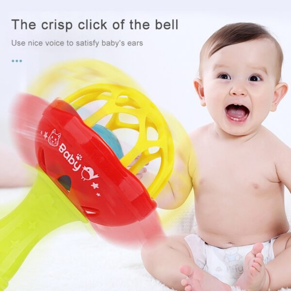 Baby Rammelaars Speelgoed Intelligentie Tandvlees Grijpen Plastic Handbel Rammelaar Grappig Educatief Speelgoed, Kleur Willekeurige Levering - Afbeelding 8