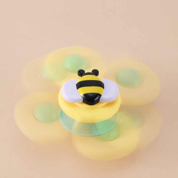 3 In 1 Vingertop Spinner Baby Rammelaar Driekleurige Insect Sucker Draai en draai Leuk babybadspeelgoed - Afbeelding 4