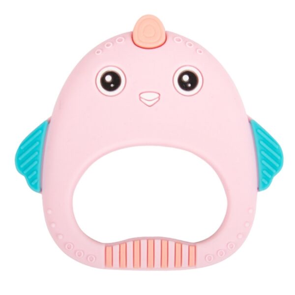 MJYJ019 2 STUKS Siliconen Baby Bijtring Kinderen Molaire Stok Speelgoed, Pink, Blue, Orange, Small Fish-Blue, Small Fish-Pink, Small Fish-Green, Fox-Blue, Fox-Pink, Fox-Green, Monkey-Pink, Monkey-Orange, Monkey-Coffee, Kitten-Coffee, Kitten-Blue...