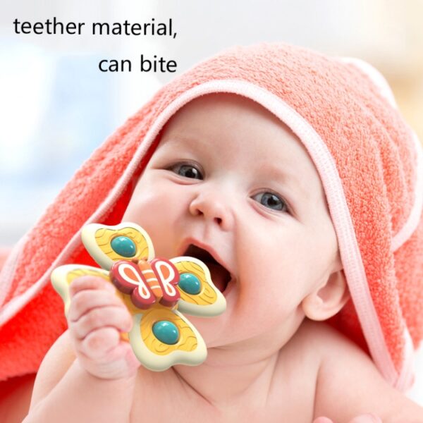 A6 Baby Sucker Roterend Speelgoed Leuk Vingertop Tol Zwemwaterspeelgoed, 4 in 1 - Afbeelding 5
