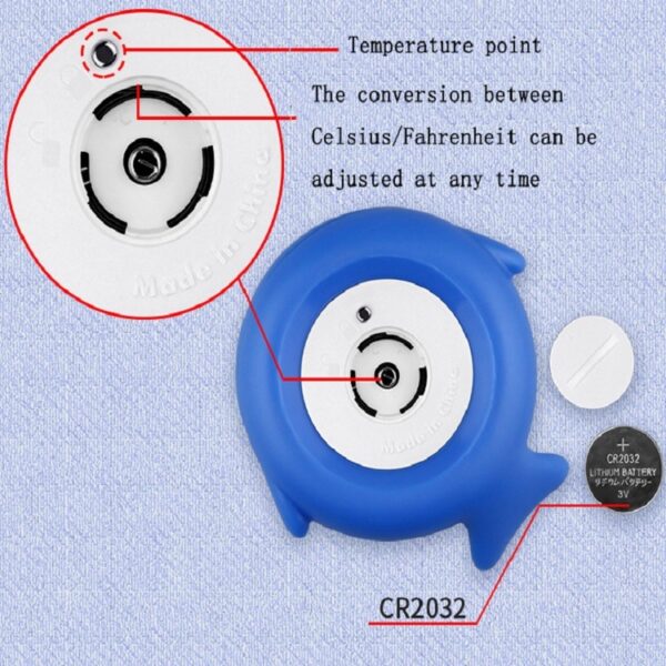 2 STUKS Kleine Vis Babybadje Elektronische Thermometer Bad Zwembad Water Thermometer - Afbeelding 5