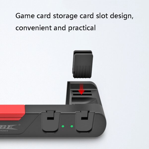 DOBE TNS-0122 4-in-1 gamepad-oplaadstation voor Switch OLED, TNS-0122 Red Black, TNS-0122 White Black - Afbeelding 5