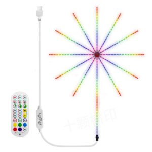 Kerst Vuurwerk RGB Muziek Sfeer Meteoor Licht, 224 LED