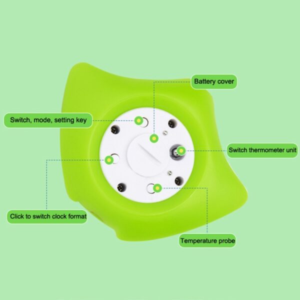 MTY-818 Cartoon Devil Fish Elektronische waterthermometer voor kinderen, MTY-818 - Afbeelding 3