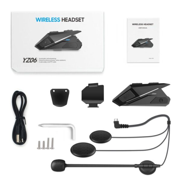 YZ06 Draadloze Bluetooth-helmhoofdtelefoons - Afbeelding 2