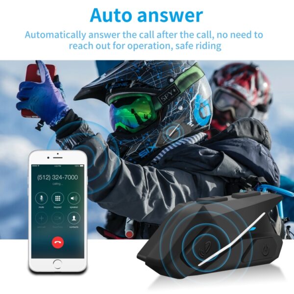 YZ06 Draadloze Bluetooth-helmhoofdtelefoons - Afbeelding 5
