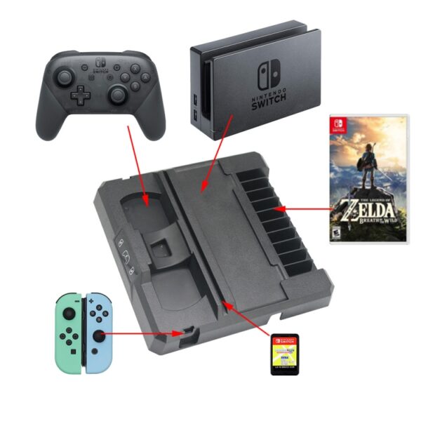 Multifunctionele gameconsole -handgreep oplaadbasisbeugel voor Nintendo Switch - Afbeelding 7