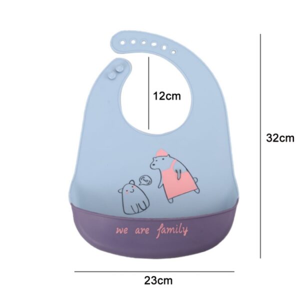 Baby Oil Spray waterdichte siliconen slabbetje ultradunne speekselhanddoek, patroon:, Funny Panda, Bear Baby, Lemon Game, Orange, Lemon Singer, Dinosaurs Athlete, Pear Brothers, Baby Panda, Animal House, Rabbit BATT2, Lion Dot 2, Rabbit Glasses 2... - Afbeelding 2