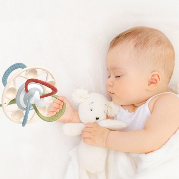 Multifunctionele siliconen Manhattan Ball Baby Bijtring, 558 - Afbeelding 6