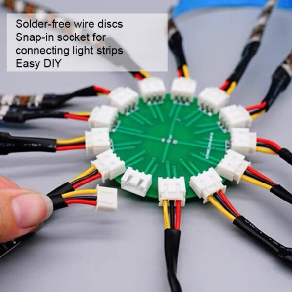 KD0062 USB 24 Key Bluetooth Vuurwerk Lantaarn LED Muziek Decoratie Licht, 117LED - Afbeelding 3