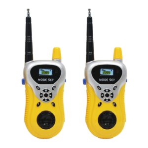 2289 1 paar Kinderen Mini Walkie Talkie Speelgoed Draadloos Pratend Outdoor Interactief Speelgoed, Yellow, Green