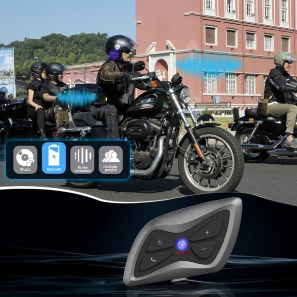 T6plus motorhelmen slimme intercom en Bluetooth-headset - Afbeelding 3