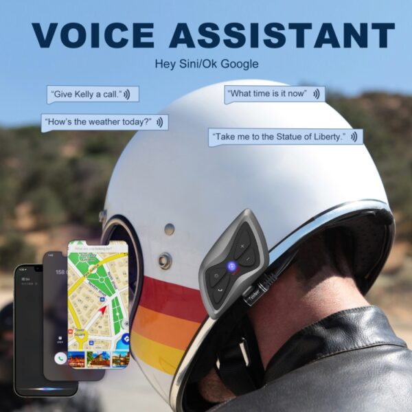 T6plus motorhelmen slimme intercom en Bluetooth-headset - Afbeelding 5