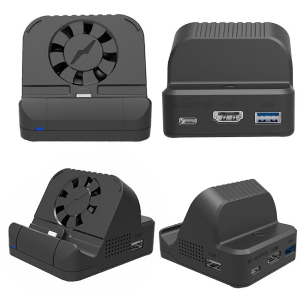 Voor Nintendo Switch / Switch OLED SW300 HDMI Video Casting Converter Cooling Fan Base Charger, Cooling Fan Base Charger - Afbeelding 2