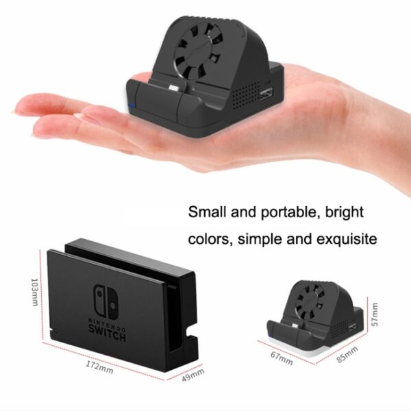 Voor Nintendo Switch / Switch OLED SW300 HDMI Video Casting Converter Cooling Fan Base Charger, Cooling Fan Base Charger - Afbeelding 3