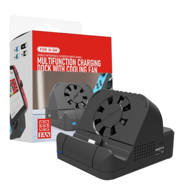 Voor Nintendo Switch / Switch OLED SW300 HDMI Video Casting Converter Cooling Fan Base Charger, Cooling Fan Base Charger - Afbeelding 7