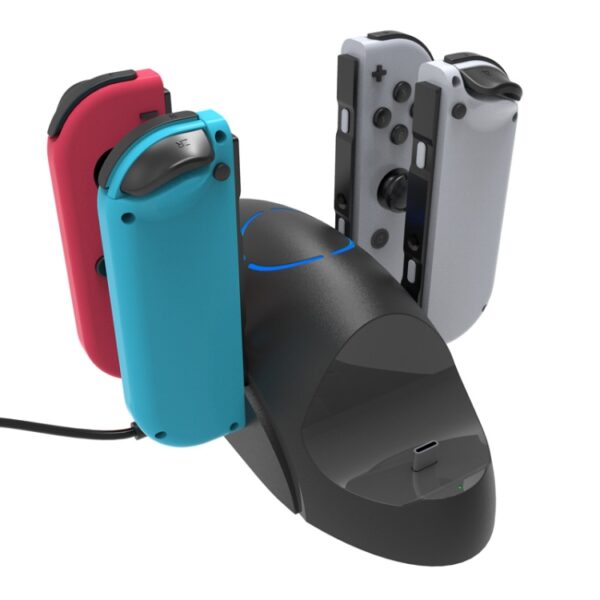 Voor Nintendo Switch/Switch Pro SW168 6 in 1 Joycon Gamepad Houder Oplader Handvat Opslag Beugel