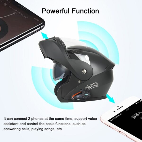 KUQIBAO Motorhelm Waterdichte Bluetooth-headset met scherm - Afbeelding 4