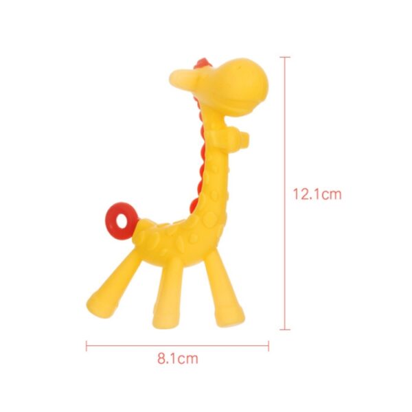 XUNYI Baby Giraffe Rammelaars Bijtring Siliconen bijtspeeltje voor kinderen, Drop Box Yellow, Drop Box Pink, Drop Box Green, Rectangular Box Yellow, Rectangular Box Pink, Rectangular Box Green - Afbeelding 8