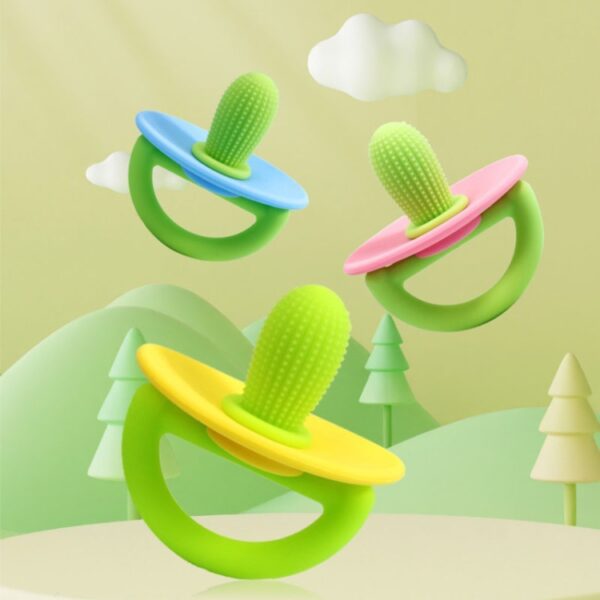 Siliconen Cactus Bijtring Baby Anti Tandjes Sticks Speelgoed - Afbeelding 2