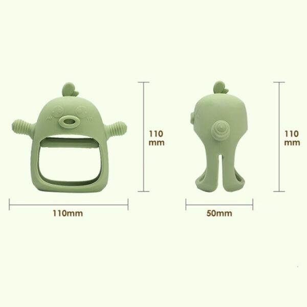 Schattige eenden bijtspeeltjes baby baby tandjes kalmerende siliconen tandenstoker - Afbeelding 5