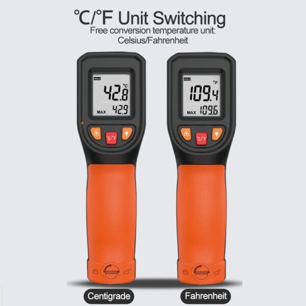 Digitale display, zeer nauwkeurige infraroodthermometer voor de bakkerijkeukenindustrie, T400, T400A (Adjustable), T600, T600A (Adjustable) - Afbeelding 6