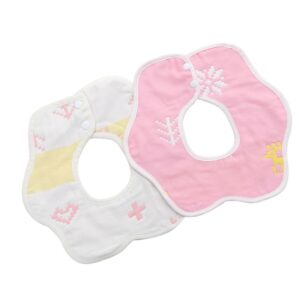 2 stuks dubbelzijdig pasgeboren babybloemblaadje waterdichte slab zes lagen gaas katoen pruim slabbetje, Pork Pink, Pig Blue, Cedar Pink, Cloud Pink, Cloud blue, Alpaca Pink, Puppet Monkey, Giraffe, Mickey, Airplane, Crown, Classic Mushroom